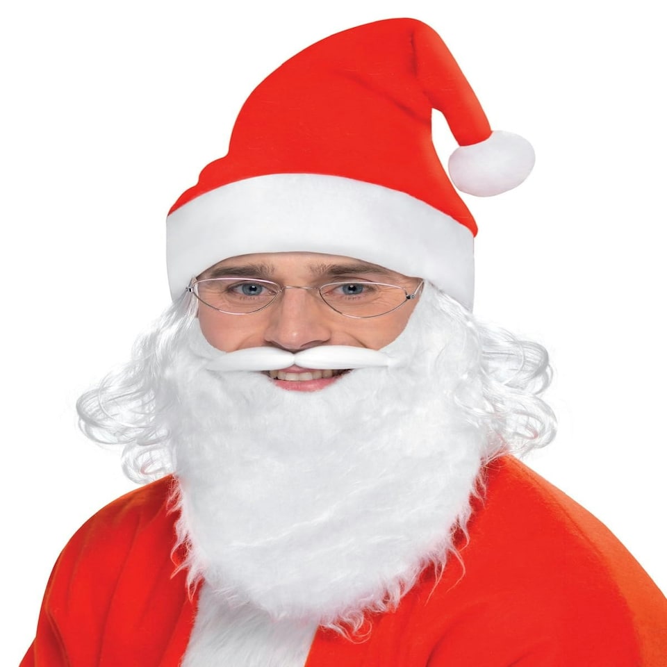 Santa Dress Up Kit, White - MALE - ADULT - | Multi | One Size