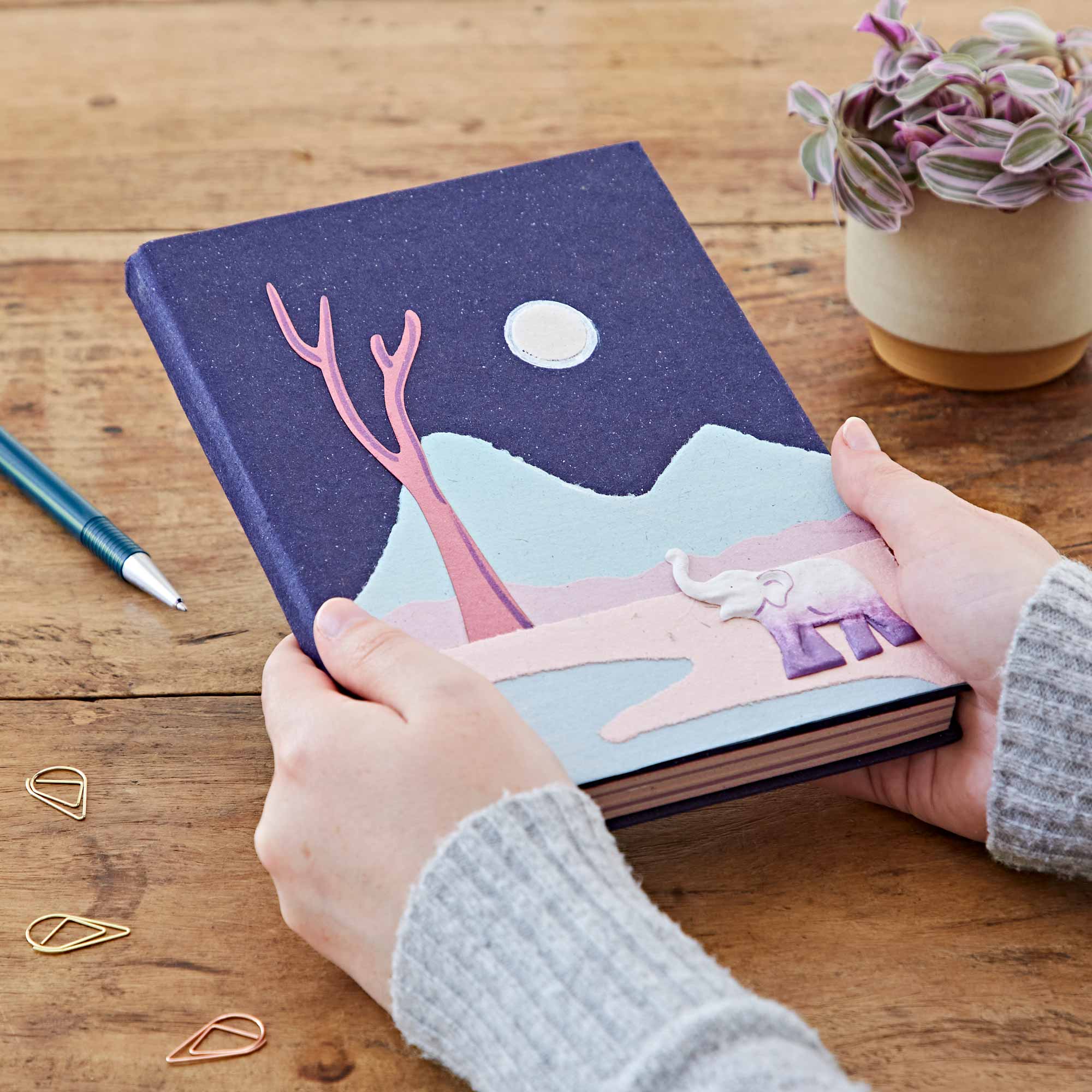 Large Colourful Elephant Dung Notebook - Tesco Groceries