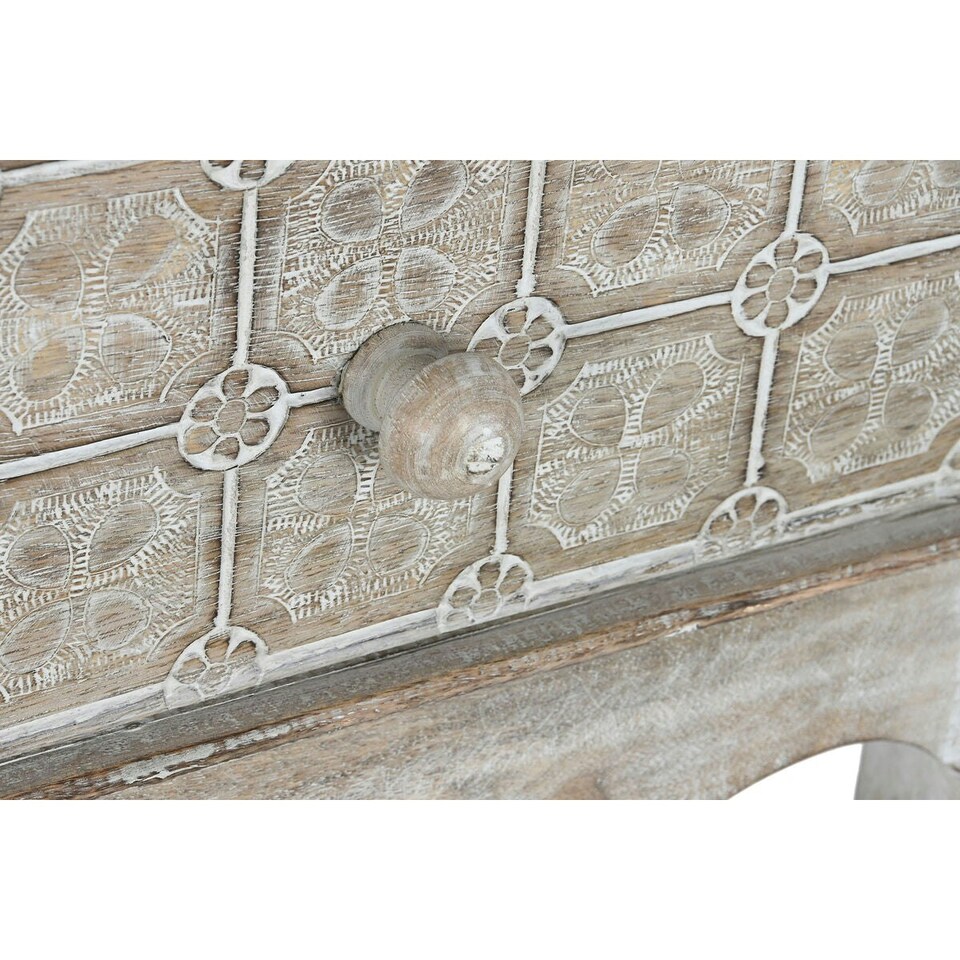 image 1 of Hall Table with 2 Drawers DKD Home Decor White Brown 91 x 42 x 81 cm N/A