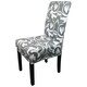 image 1 of High-Back Printed Chair Covers, Spandex Stretch Protective Slipcovers