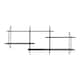 image 2 of Belfast Wall Unit with 4 shelves in Black