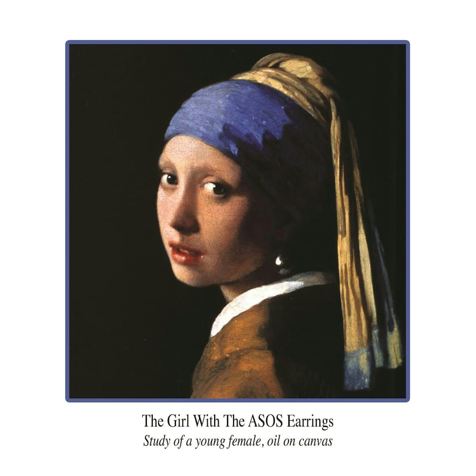 Brushed Issues, Birthday Card for Her, "The Girl With The ASOS Earrings" Female Birthday Card