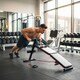 image 9 of HOMCOM Foldable Sit Up Bench 5-Level Adjustable Core Workout for Home Gym Black