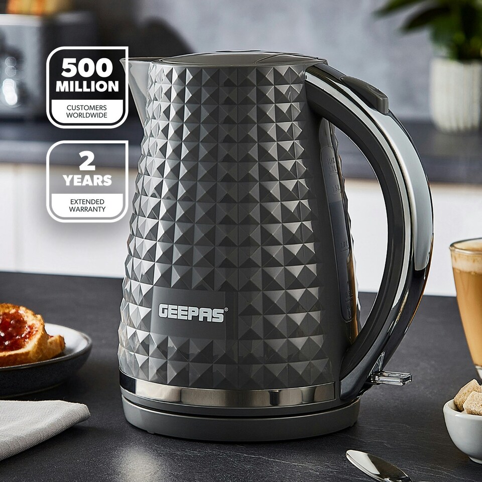 image 1 of GEEPAS 1.7L Cordless Electric Kettle