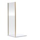 image 1 of Balterley Ruwa Toughened Safety Glass Side Panel - Balterley | Copper | Brushed Brass | 1