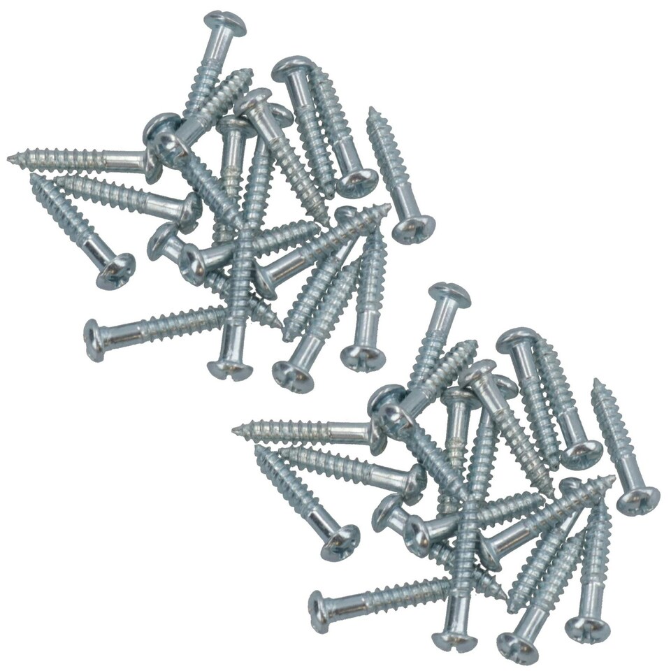 image 1 of PH2 Dome Headed Phillips Wood Screws 3.5mm x 20mm Fastener Fixings 40pc