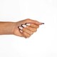 image 3 of Invogue Black French Tip Coffin Nails - Pack of 24