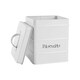image 4 of Harbour Housewares White Vintage Metal Kitchen Biscuit Tin Kitchen Caddy Kitchen Storage Containers Canister