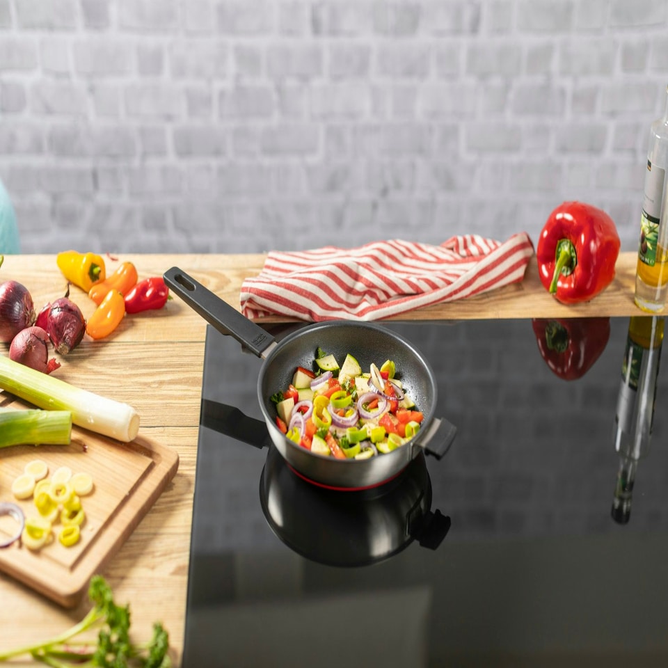 image 1 of SMART & COMPACT Frying Pan 3pc Set 20cm/24cm/28cm