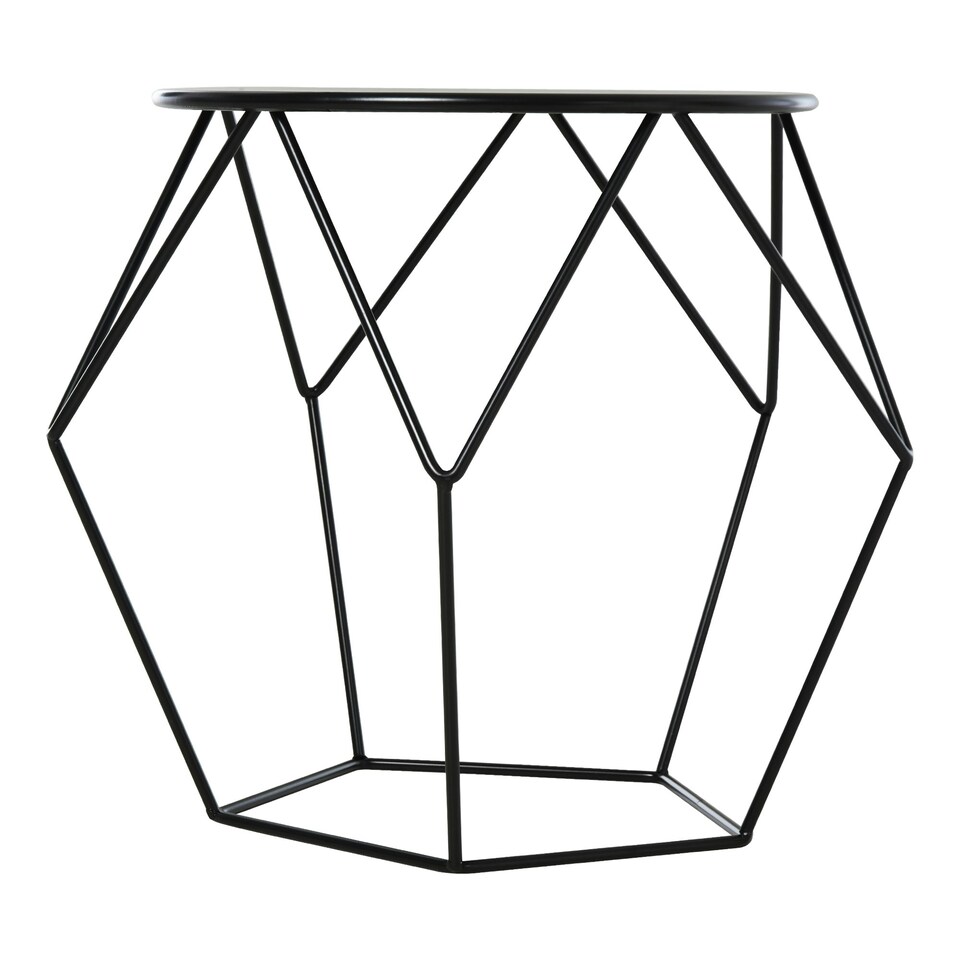 image 1 of HOMCOM Coffee Table Side Table Nordic Minimalist Style Steel Living Room Black