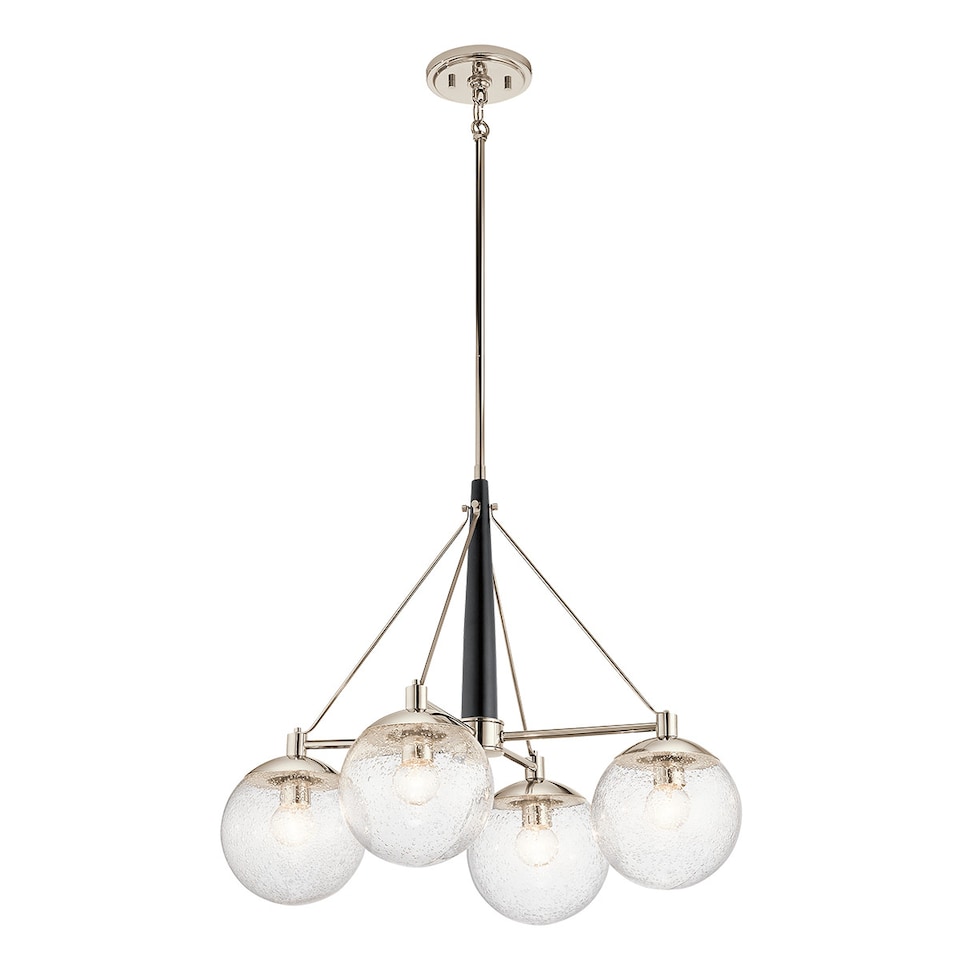 image 1 of Kichler Marilyn 4 Light Chandelier Polished Nickel
