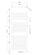 image 2 of Heated Vertical Towel Ladder Rail Square 1167 BTU Chrome 1200x 500mm | Silver | Chrome | 1