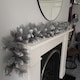 image 2 of Premier 6ft (1.8m) Christmas Silver Garland With Some Glitter Tips