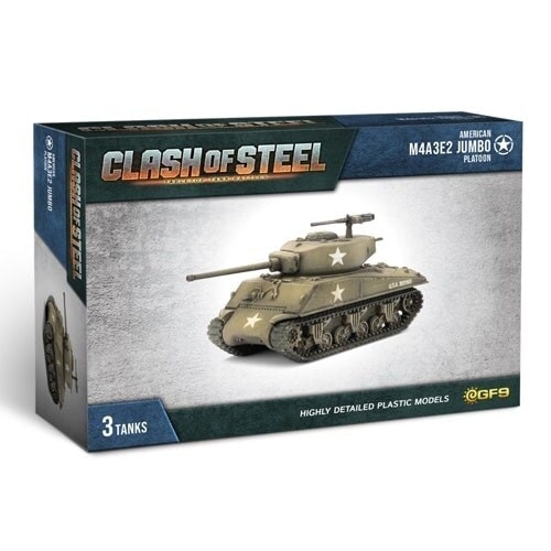 Clash of Steel - M4A3E2 Jumbo Tank Platoon (x3 Plastic)