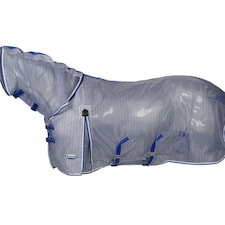 Weatherbeeta Comfitec Ripshield Plus Combo Neck Ultra Belly Wrap Horse Turnout Rug - White/Blue - 5´ 6"