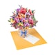 image 1 of Hummingbird Haven Basket of Blooms 3D Pop Up Card