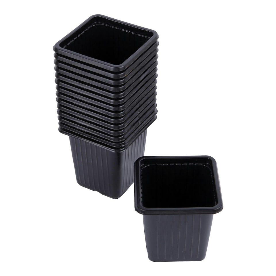 image 1 of Green Blade Seed Pots - Black - Pack of 15 Black