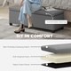 image 4 of HOMCOM Storage Ottoman Bench, Corduroy Footstool with Removable Lid and Legs, 112cm Storage Chest Bofor Living Room, Bedroom, Hallway, Grey | Grey