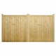 image 1 of Drayton Square Top Low Double Driveway Gate - Pressure Treated Scandinavian Redwood - W3300 x H950 mm | Brown | 1