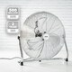 image 2 of GEEPAS 20 Inch Floor Fan, Floor Standing Cooling Fan with 3 Speed, Tilt Function - Chrome Gym Fan