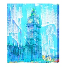 Crazy Blue Ben (Canvas Print) 24" x 16"