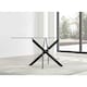 image 2 of Furniturebox Leonardo 6 Black Leg Dining Table