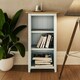 image 1 of Taberno Oak 3 Tier Bookcase Linen White White