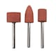 image 4 of 3pc Rotary Circular Grinding Sanding Wheel Set 9, 10, 15mm 3.17mm Mandrel