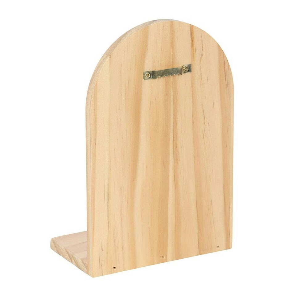 image 1 of Something Different Natural Luna Moth Wooden Incense Holder Shelf - Beige - One Size