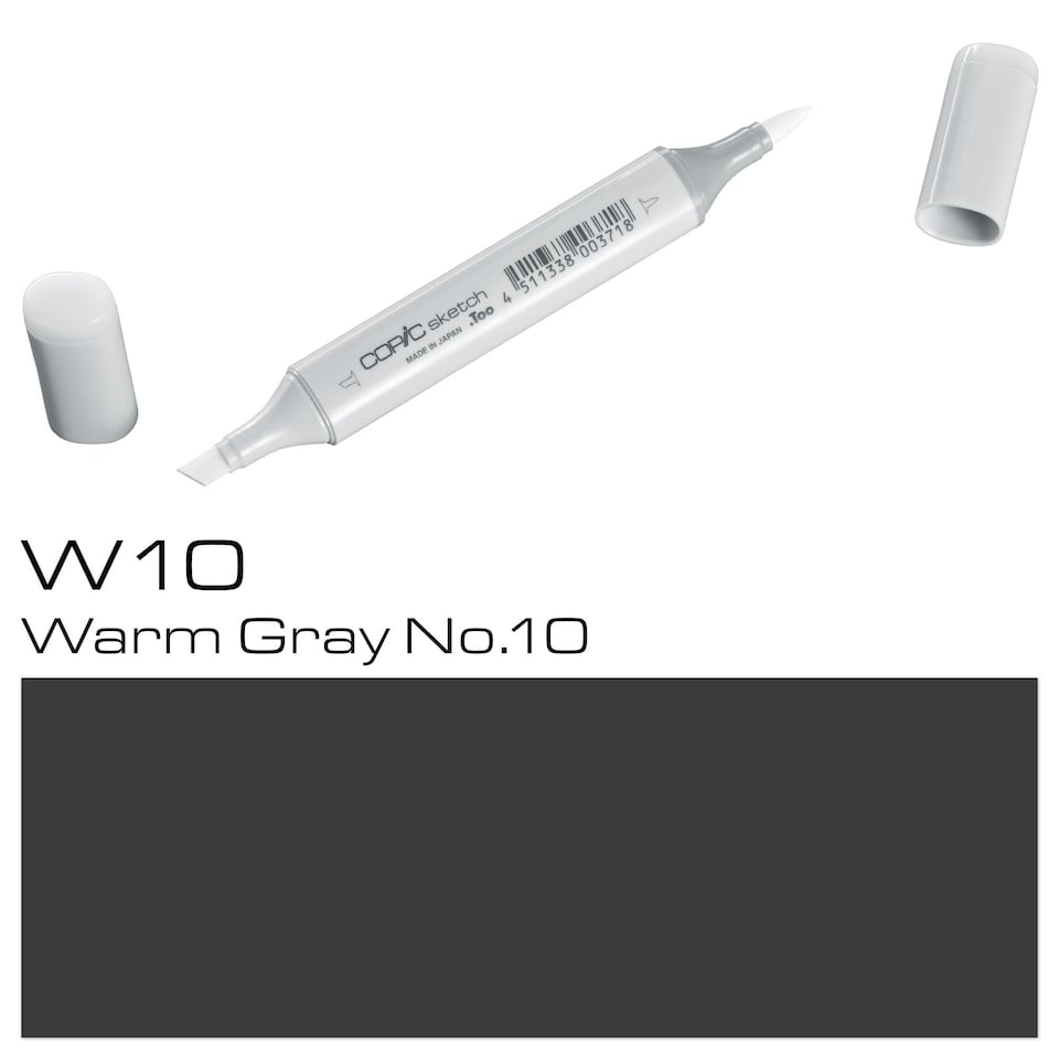 image 1 of Copic Sketch Marker, Warm Gray No.10, Single Pen