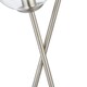 image 7 of Branco 2 Light Chrome & Smoked Glass Table Lamp