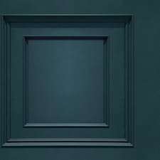 Belgravia Oliana Panel Wallpaper - Navy - 10m x 53cm Blue