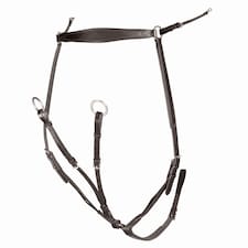 Velociti Rapida Leather Ergonomic Horse Breastplate - Havana - Full