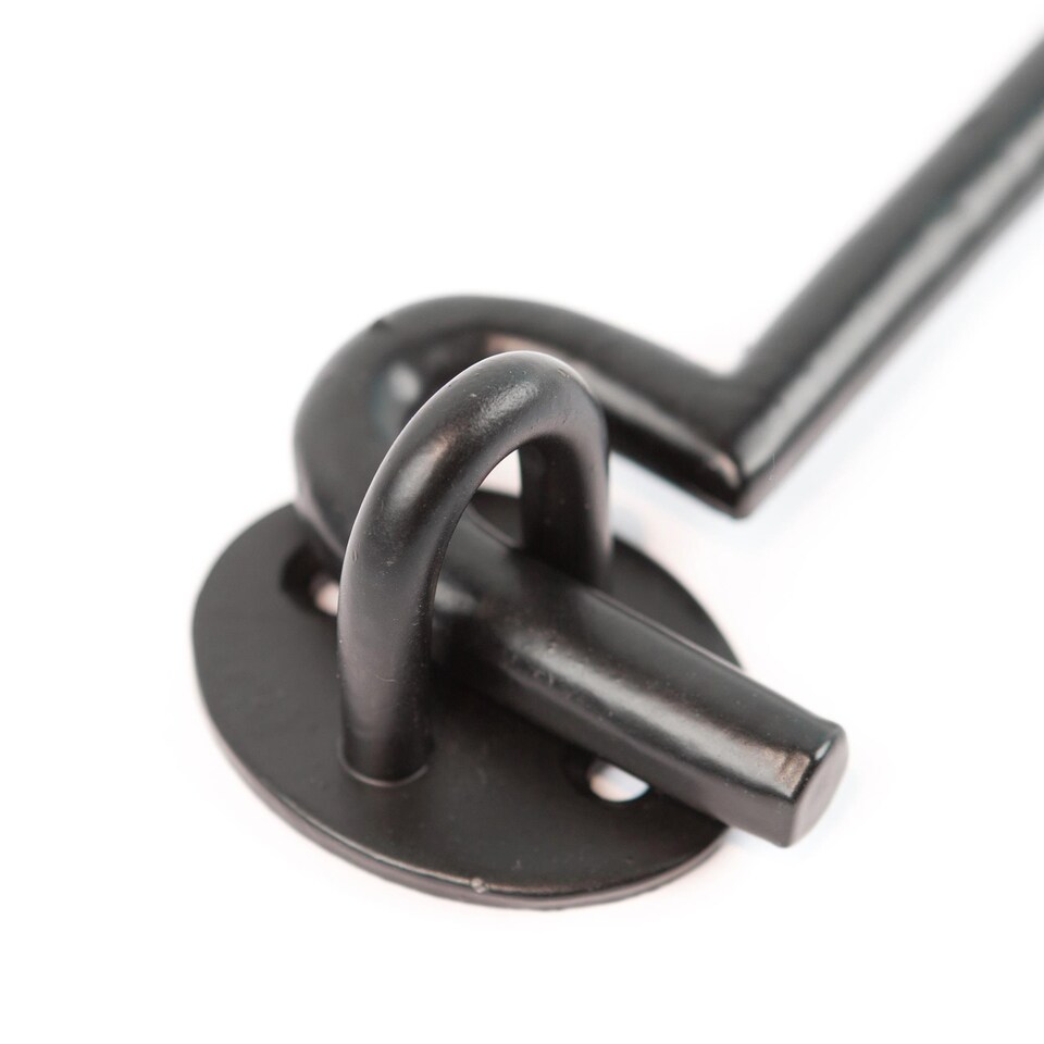 image 1 of Hammer & Tongs Rustic Cabin Hook and Eye - W225mm - Black