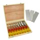 image 1 of 8pc Wood Chisels Woodworking Set 1/4" - 1-1/2" + 3pc Diamond Whetstones