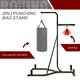 image 8 of HOMCOM Free-Standing Speed Bag Platform, Adjustable Boxing Punch Bag Black