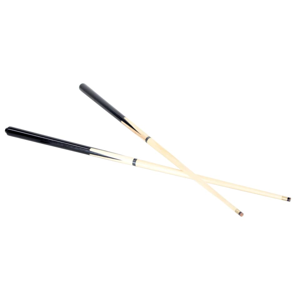image 1 of 2x Small 36 Inch Pool Snooker Cues with Spare Tips