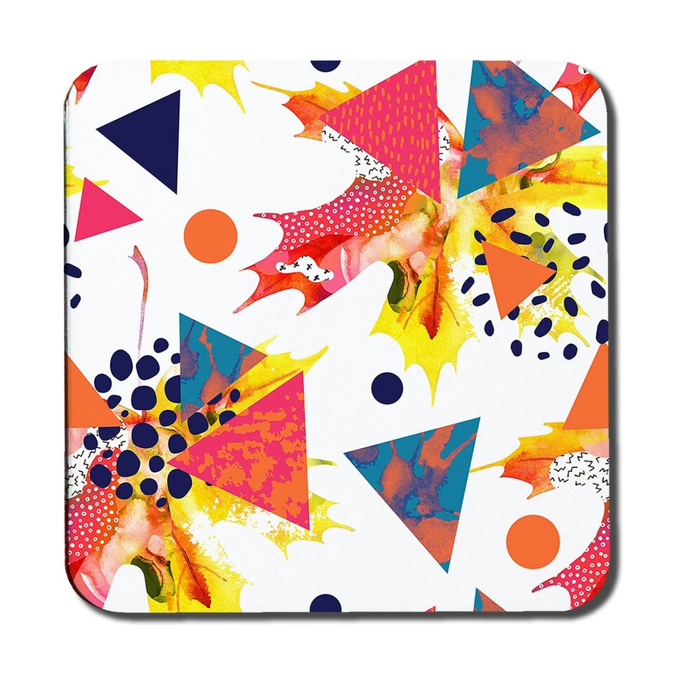 image 1 of Autumn Flowers & Geometrics Collection (Coaster)