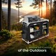 image 8 of Camping Kitchen - foldable with 4 compartments, aluminium frame | Black | black | 116 x 52 x 107 cm | 1