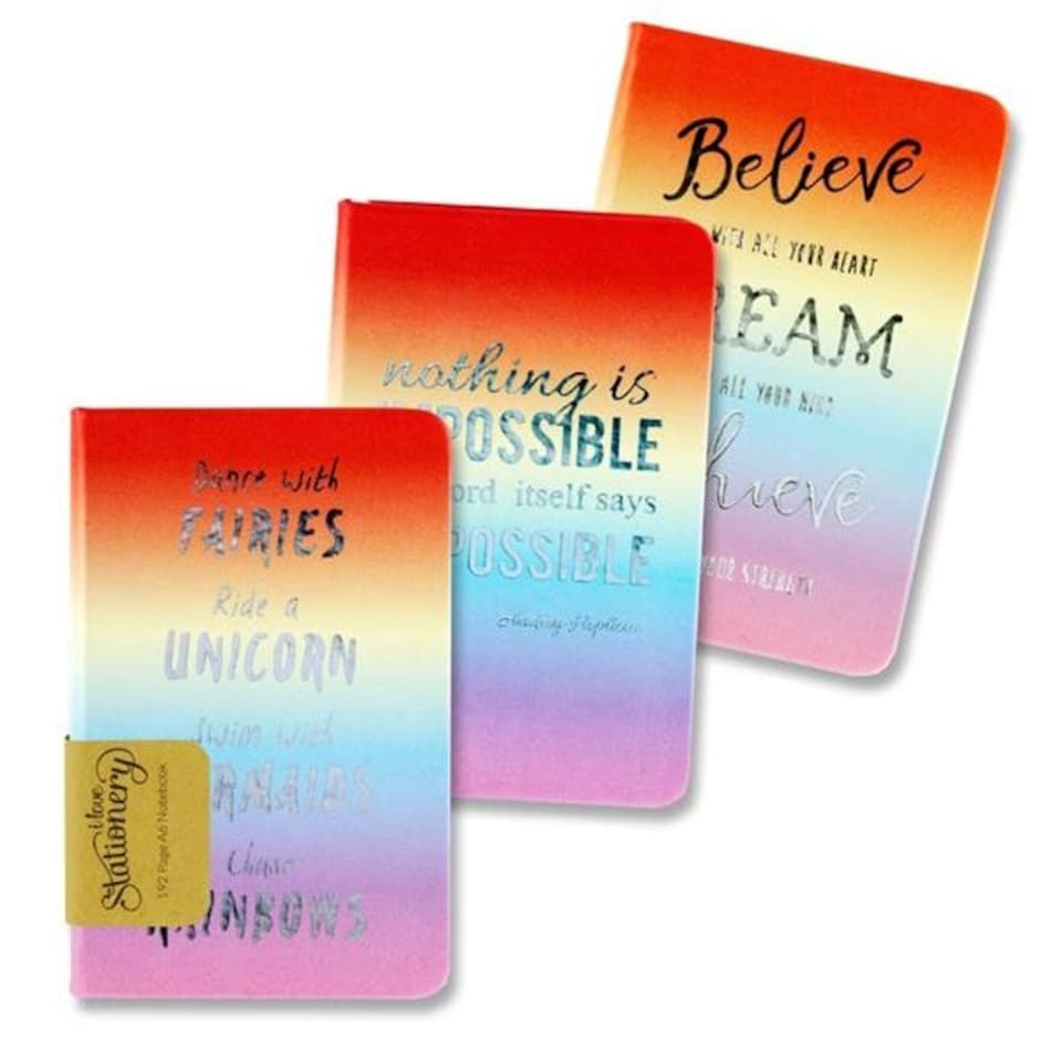 image 1 of A6 192 pages Rainbow Design Journal by I Love Stationery
