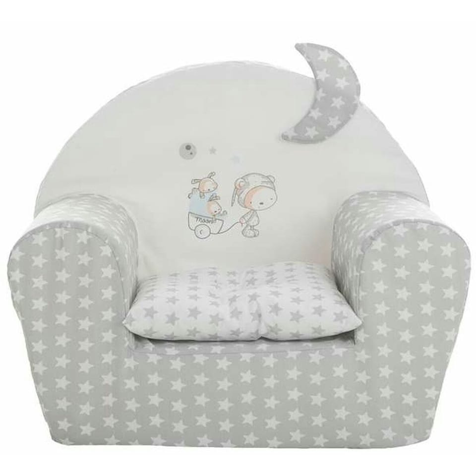 Child's Armchair Stars 44 x 34 x 53 cm Grey Grey