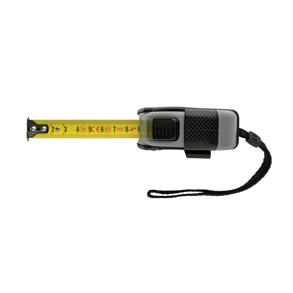 image 1 of XD Collection Recycled Plastic Tape Measure - Black - 8m x 25mm