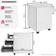 image 6 of Chest of Drawers Magna - 3 locking drawers, powder-coated steel, 39 x 45 x 55 cm White