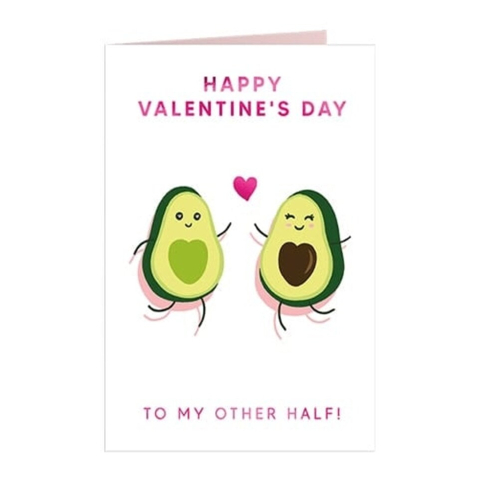 To My Other Half Valentines Card with Envelope