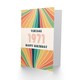 image 2 of Vintage Retro Him Her Rainbow Born 1971 Aged 54 Years Old 54th Birthday Card