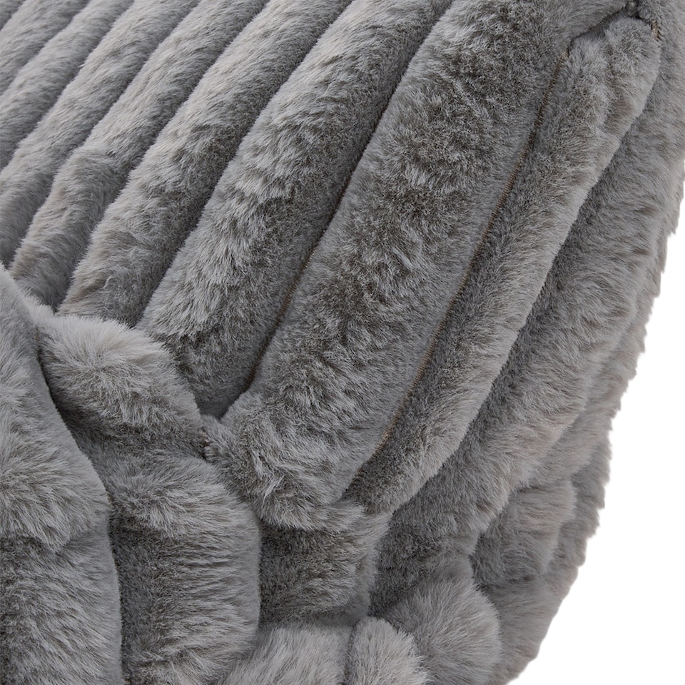 image 1 of Living and Home Plush Pet Sofa Bed with Removable Cover, Soft Cushion for Cats & Dogs | Grey | M