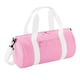 image 1 of Bagbase Mini Barrel Shoulder Bag - Classic Pink/White - One Size Pink