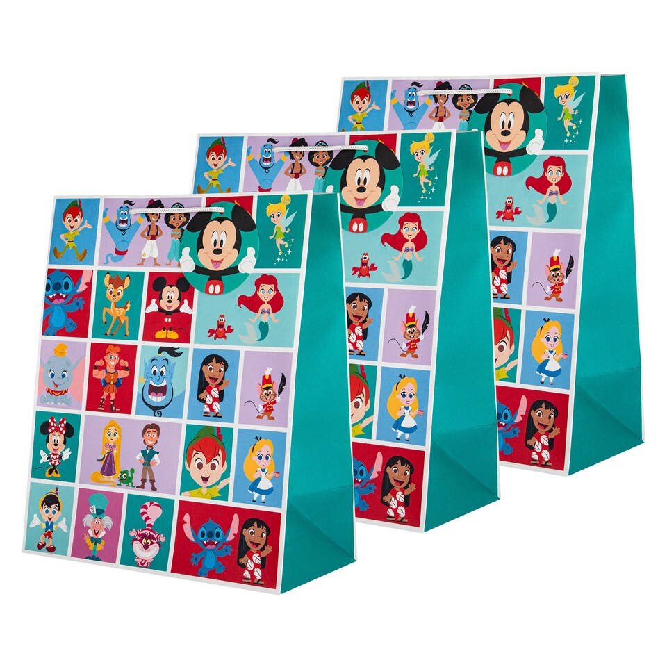 image 1 of Hallmark Pack Of 3 Large Gift Bags - Disney Characters Design