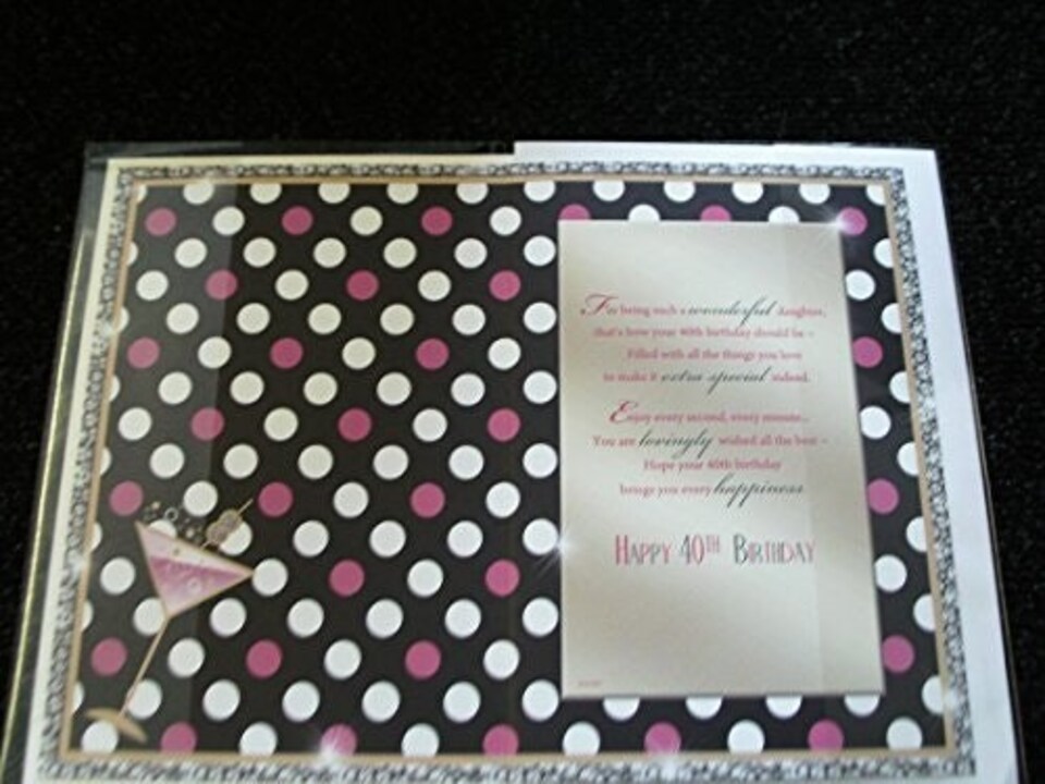 image 1 of Xpress Yourself Daughter 40 Today! Medium Sized Style Birthday Card