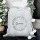 image 3 of Personalised Holly Grey Christmas Sack